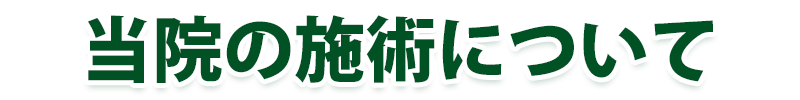 当整体院の施術について